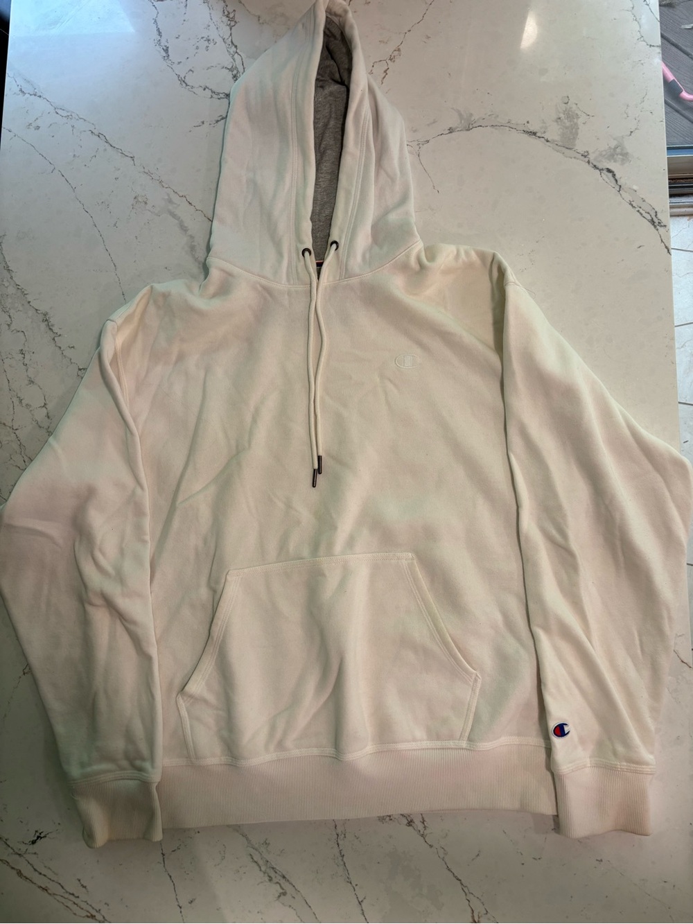Champion Men’s White/Cream Hoodie